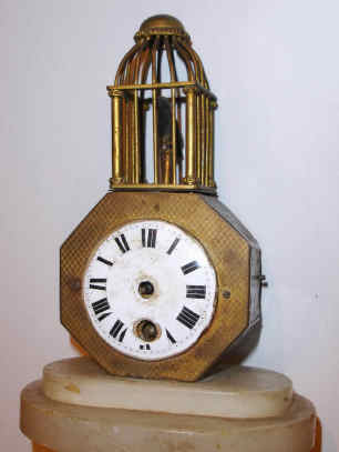 C.1870, German or Austrian, a miniature bird in cage timepiece, — Antique Clocks Price Guide