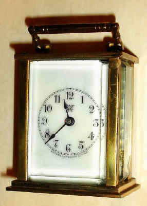 C.1906, Waterbury Clock Co., "Speck", 30-hour carriage timepiece. — Antique Clocks Price Guide