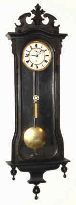 C.1880, Germany, H Endler and Company., Freiburg, 8-day Vienna style regulator timepiece, 1-weight.. — Antique Clocks Price Guide