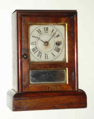 C.1868, Seth Thomas, Flat top, Mini Cottage, time only, in a rosewood case, 1-day. — Antique Clocks Price Guide