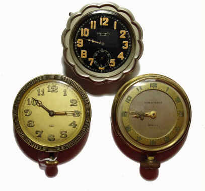 Lot of Three Car Clocks- — Antique Clocks Price Guide