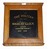 C. 1900 Holtzer-Cabot Electric Co., Brookline, Mass "The Holtzer", watchman's recording station. Paper recording disc is powered by a Seth Thomas double spring lever movement. This firm was founded in 1875.