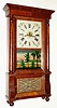C.1850, Forestville Mfg, Bristol, Conn, column and cornice clock with 8-day time and gong strike, 2-wt movement.