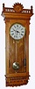 C.1910, Waterbury Clock Co, Regulator No. 53, in oak with double weight, time only movement, 8-day.