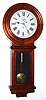 C.1886, New Haven Clock Co., "Office No. 1", weight driven wall regulator with dead beat + maintaining power, and in a mahogany case.