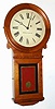 C.1895, Boston Clock Co., Boston, No. 1 Pendulum regulator in a cherry case, 8-day, weight, No. 224.