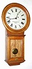C.1907, Chelsea Clock Co., Boston, No. 1 Pendulum regulator in an oak case, 8-day, weight, serial No. 1346.