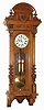 C.1875, Austrian, Gebruder Resch, Ebensee, 2-wt Vienna Regulator, in a carved walnut case with original top and 3/4 columns.