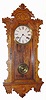 C.1895 E. Ingraham and Co., Bristol CT, PACIFIC, 8 day, time and strike oak wall clock.