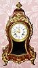 C.1890, French, Henry Marc, Paris, Mini Boulle clock in the style of a century earlier, with a platform lever escapement.