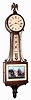 C.1925, E. Howard and Co., Boston, Model 95, weight driven banjo of solid mahogany with original dark finish, 8-day.