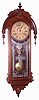 C.1881, Wm. L. Gilbert Clock Co., "EUNOMIA" walnut cased wall clock, 8-day time and strike, spring.