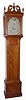 C.1805, Connecticut [probably Windham, CT], cherry cased tall clock, 8-day, 2-wt, painted arched dial, with chestnut backboard.