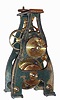 C.1890, E. Howard and Co., Boston, small TIMEPIECE, tower movement only, with Graham dead beat escapement and maintaining power, serial No. 1380.