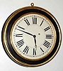 C.1850, Brewster and Ingrahams, Dial Clock, 8-day time and strike with Kirk's patent iron back-plate movement, spring.