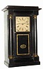 C.1854, A. D. CRANE, Newark, NJ (on label), an 8-day version of Crane's patent timepiece. Several of these were made in New Jersey as a last gasp effort to sell Cranes case design at a low cost using a Connecticut spring movement (note original Mills NY paper dial was also used in NJ).