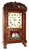 C.1834, S. Clark for Hill, Wells and Co., Straitsville, Conn., 8-day time/strike Salem Bridge movement shelf clock.
