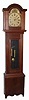 C.1825, Unsigned, Connecticut 30 Hour Wooden Works tall case clock, in a country pine case, now with a glazed door.
