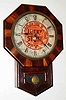 C.1900, New Haven Clock Co, for R. A. Patterson Tobacco Co, LUCKY STRIKE Advertising timepiece, in rosewood and mahogany case.