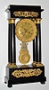C.1860, French, D. B and Cie, Paris, 4-Col Empire style mantel clock, 8-day time and bell strike, the ebonized case with gilt accents.