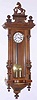 C. 1880, Austrian, J. Piskataschen, Graz movement, in another small case of the same period, and now mounted to a block of wood in the case back. Length is OK and clock keeps time. Dial is small for a 2-wt = 4.5".