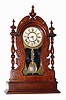 C.1890, William L. Gilbert Clock Co., "Egyptian No. 59", 8-day time/strike mantel clock.