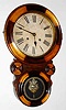 C.1915, Waterbury Clock Co., "BAHIA", mosaic, figure 8 wall clock, 8-day, time and strike.