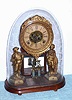 C.1880 Ansonia Clock Co, "Crystal Palace No. 1 Extra", 8-day time/strike mantel clock with glass dome.