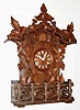 C.1870, A. Frankfeld and Co., Philadelphia, shelf cuckoo, 8-day, spring driven, Waterbury movement case with restoration