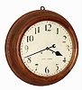 C.1890, Seth Thomas, GALLERY - 18 INCH, in oak case, 30-Day, double spring, timepiece.