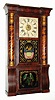 C.1868, Seth Thomas Clock Co., "Shell Column and Cornice", rosewood case, 2-wt gong strike, lyre movement, signed ST-Plymouth.