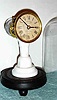 C.1855, Terryville Mfg. Co., Terryville, Conn., 30-hour candlestick timepiece. The movement was designed by S. B. Terry.