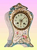 C.1900, French, S. Marti et Cie, 8-day time/strike porcelain mantel clock.