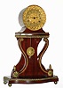 C.1840, French, J. B. Wilbor, Paris, interesting mahogany cased table timepiece, with a finely cast bezel and sunburst pendulum, silk thread suspension.