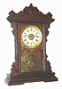 C.1895, Seth Thomas Clock Co., DOVER, walnut "city series" mantel clock, 8-day gong strike.