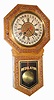 C.1900, E. N. Welch Mfg. Co., "Star Pointer, Calendar", 8-day wall timepiece, with simple calendar.