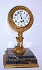 C.1900, Swiss for E. F. Caldwell, New York, 8-day multi dial calendar desk clock. Movement by Rama Watch Co., is key wind, key set from the rear.
