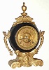 C.1885, F. Kroeber Clock Co., NY, "India", 8-day time/strike mantel clock.