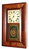 C.1842, Boardman and Wells, Bristol, Conn, 30 hour wooden works, bevel front shelf clock, 2-weight, 30-hour.