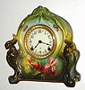 C.1905, Ansonia ROYAL BONN, La Charny, 8-day time and strike porcelain mantel clock.
