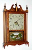 C.1825, E. Terry and Sons, Plymouth, Conn, Pillar and Scroll, 30 hour wood works, with restorations.