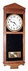 C.1907, E. Ingraham and Co., "Landau", 8-day oak wall timepiece.