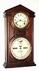 C.1874 Ithaca Calendar Clock Co., "No. 7 Shelf Cottage", 8-day time/strike calendar mantel clock.