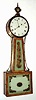 C.1910, Banjo clock, 8-day, using curly maple for the case components, home-made.