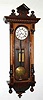 C.1890, German, 8-day time/strike 2-weight walnut case "Vienna regulator" in the alt-Deutsch style. Movement is marked "Remember".