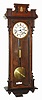 C.1865 German, Gustav Becker, Freiburg, 8-day "Vienna Regulator", 1-weight timepiece, with restorations.