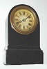 C.1875, Terry Clock Co., Waterbury, Conn., 30-hour time/strike small iron case clock.