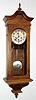 C.1900, German, Junghans, 8-day Westminster chime Vienna style wall clock in a case with baroque influence.