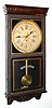 C.1915, Waterbury Clock Co., 8-day calendar wall timepiece, store regulator case. Label on the back reads: "A and W Regulator, New York". It appears that A and W was buying clocks from Waterbury and placing their label on the back.
