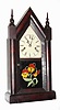 C.1875, New Haven Clock Co., 30-hour time and gong strike "Sharp Gothic" or steeple clock.